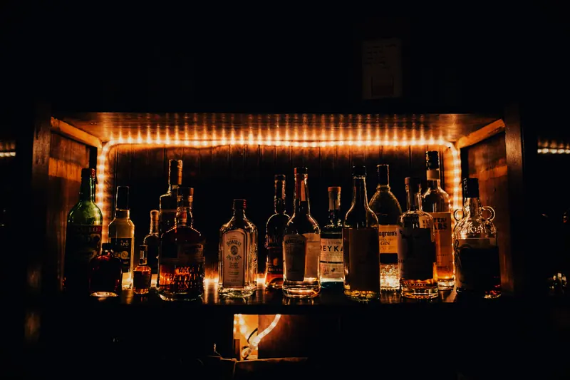 Behind the bar