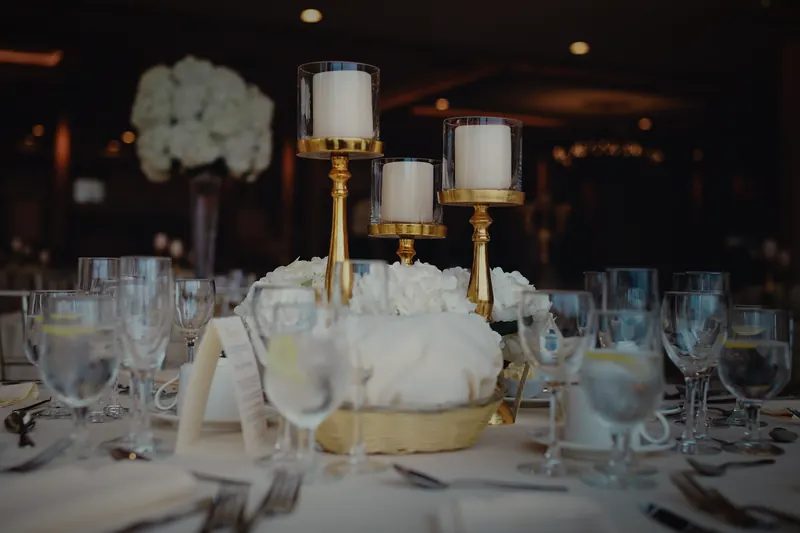 Candlelit tables