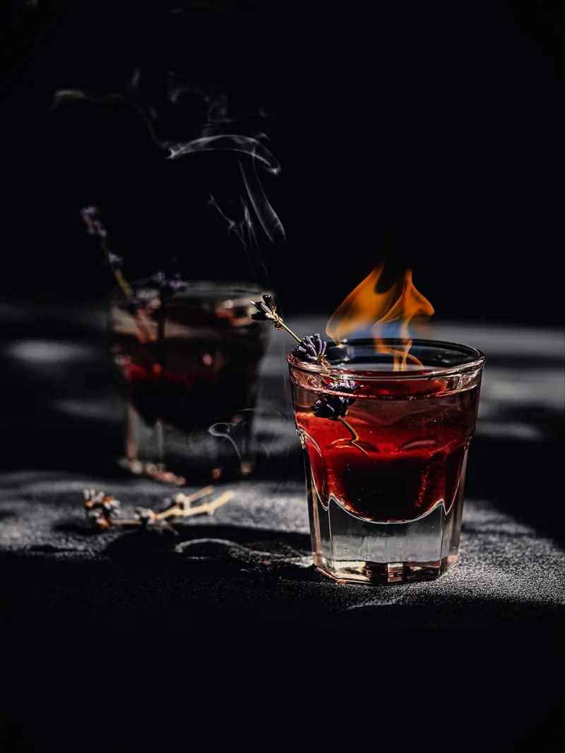 Flaming shots