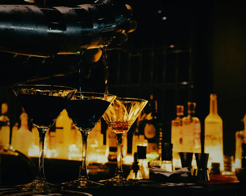 Golden hour martinis